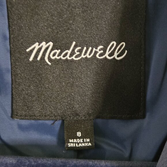 Madewell Rosedale Blazer Crepe Nighttime Blue Double Breasted 2023 Size 8 - Picture 9 of 11